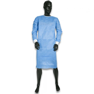 SMS Disposable Clinical Surgical Sterile Gowns Knitted  Elastic Cuff Level 3 ~ OS (L, XL, 2XL)