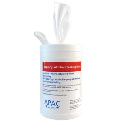 98% Isopropyl Alcohol Cleaning Saturated Wipes (Air Shipable Tub)