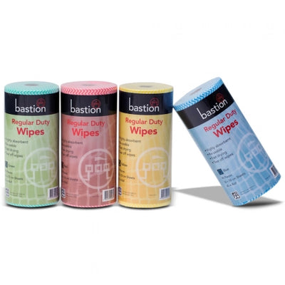 Bastion Regular Dry Cleaning Wipes 45m Roll 90 Sheets (Chux equivalent)