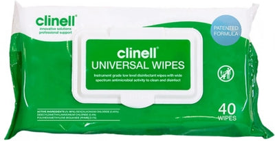 Clinell Universal Disinfectant Wipes Pack of 40