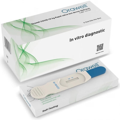 5-Pack Orawell Covid-19 Rapid Antigen Saliva Home Test Kit Oral Swab High Sensitivity exp. 01/2024