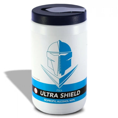 120/Canister Ultra Shield Isopropyl Alcohol Cleaning Wipes TGA Approved