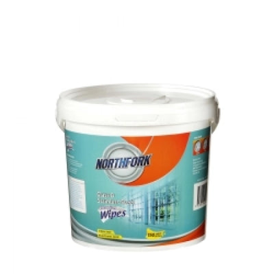 SP- CLEANING WIPES NORTHFORK GLASS & STAINLESS STEEL BULK TUB150