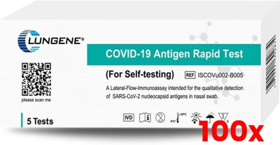 100 X 5/Pack Clungene Covid-19 Rapid Antigen Test Kit Nasal Very high sensitivity Exp. 2027 (Special discounts for Pharmacies please contact us)