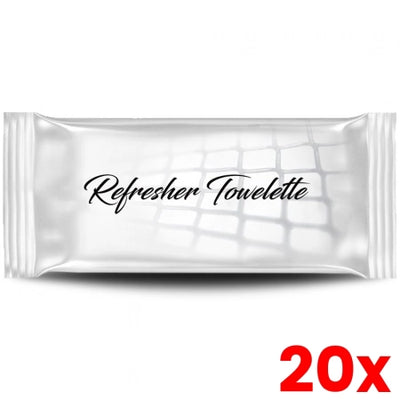 20 X 100pcs Refreshing Cleaning Towelettes / Non-Alcohol / Individually Wrapped