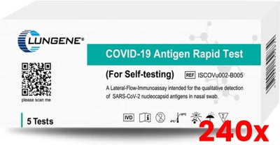 240 X 5/Pack Clungene Covid-19 Rapid Antigen Test Kit Nasal Very high sensitivity Exp. 2027 (Special discounts for Pharmacies please contact us)
