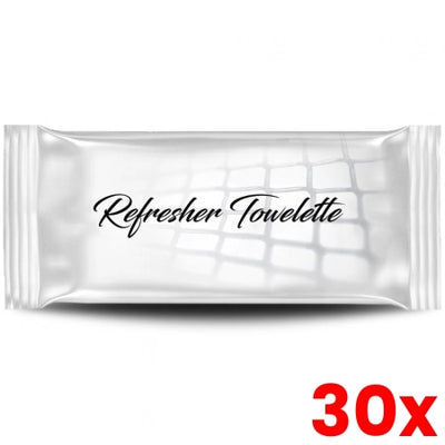 30 X 100pcs Refreshing Cleaning Towelettes / Non-Alcohol / Individually Wrapped